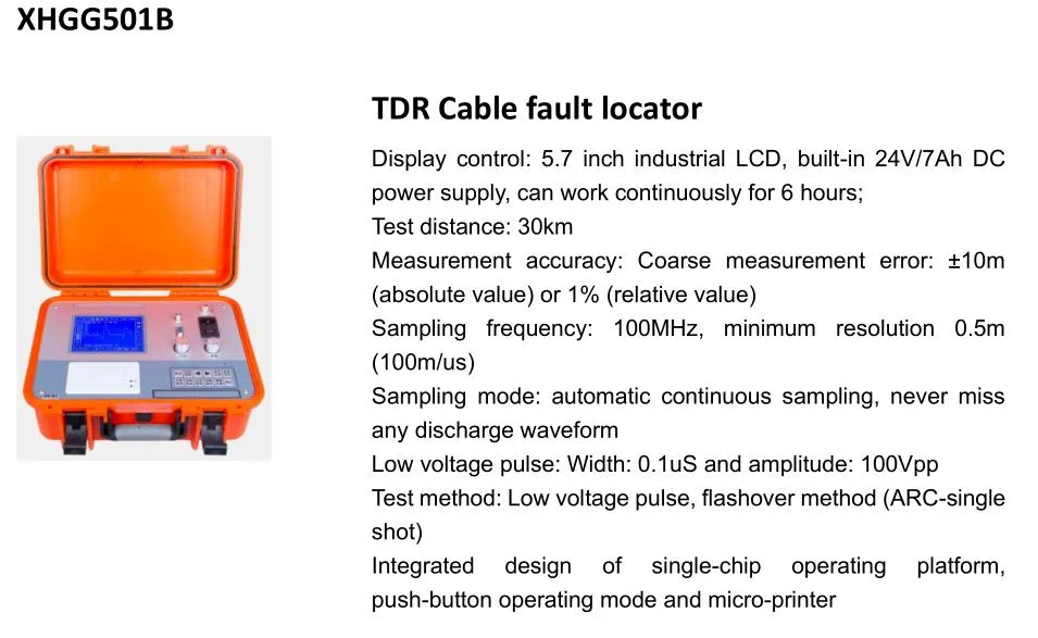 Китайская фабрика Xzh тест подземного кабеля ошибка предварительного локатора Tdr Tester 0