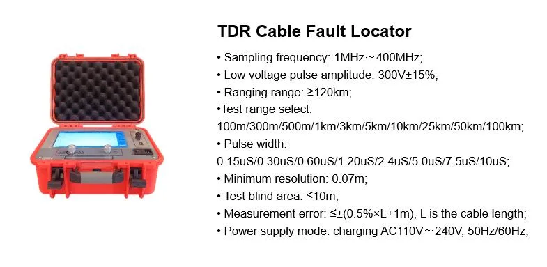 Xzh Кабельный дефектоискатель TDR быстро определяет расстояние до повреждения 0